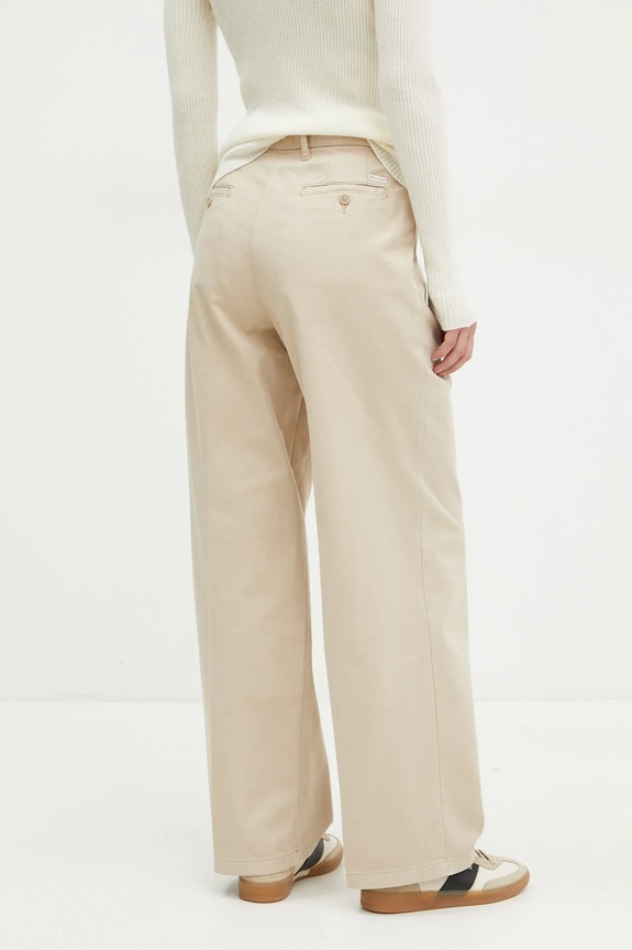 Oblečenie Bavlnené nohavice Guess Jeans W4BB44.WGCV2 béžová