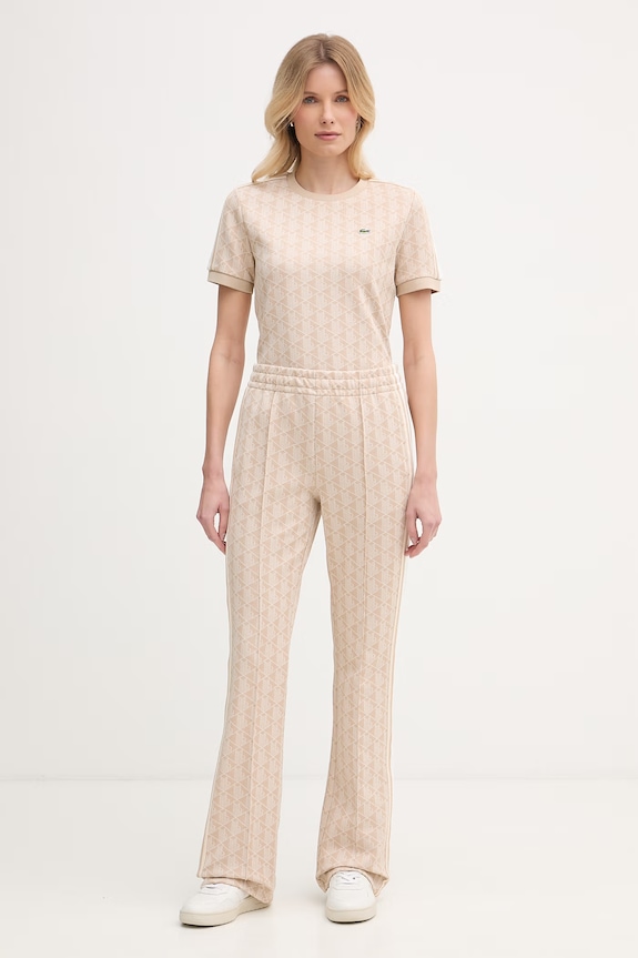 Lacoste Flared trousers Women's XF9313 beige SS26