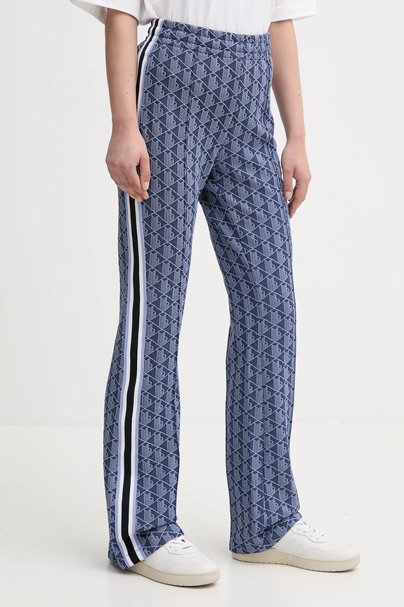 Lacoste spodnie dzwony damskie niebieski XF9313