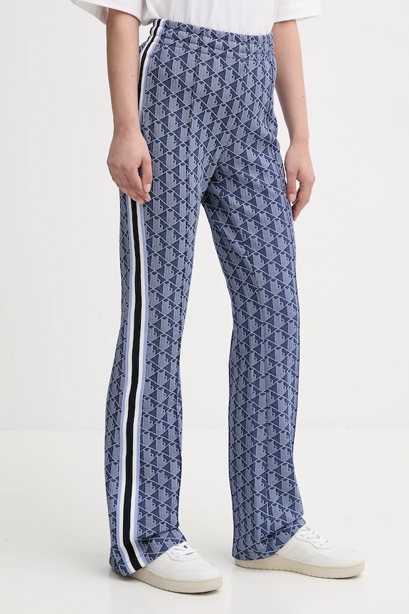 Lacoste spodnie dzwony damskie niebieski XF9313