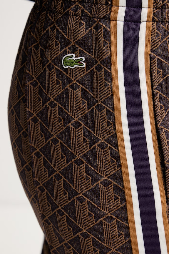 Lacoste spodnie dzwony damskie XF9313 brązowy