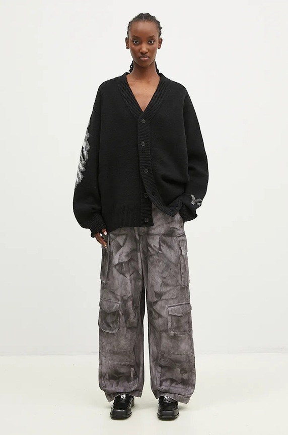 Хлопковые брюки adidas Originals Xxl Cargo Pant IW5532 серый