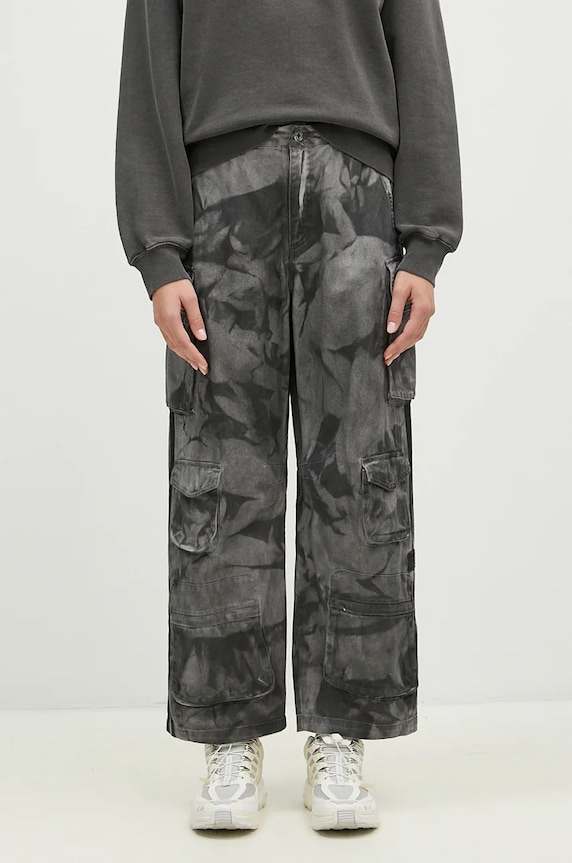 adidas Originals cotton trousers Xxl Cargo Pant applique gray IW5537