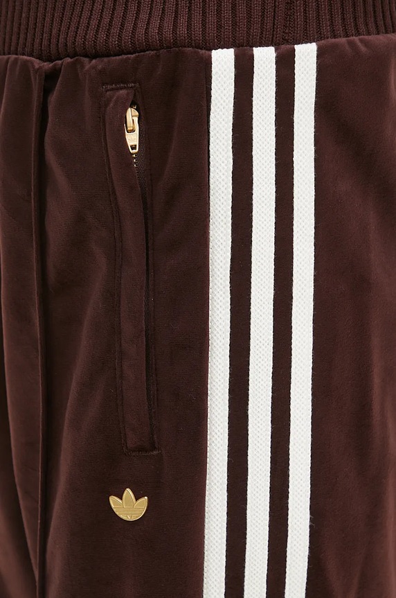 adidas Originals joggers Velvet Track Pant brown IX0962
