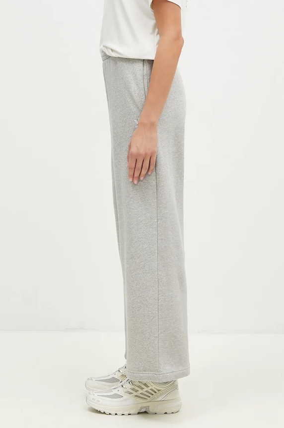 Tepláky adidas Originals Femme Galore Wideleg Fleece Pants JN3028 šedá AW24