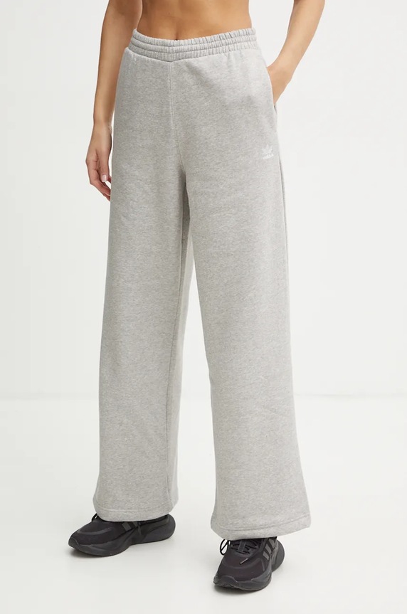 Oblečenie Tepláky adidas Originals Femme Galore Wideleg Fleece Pants JN3028 sivá