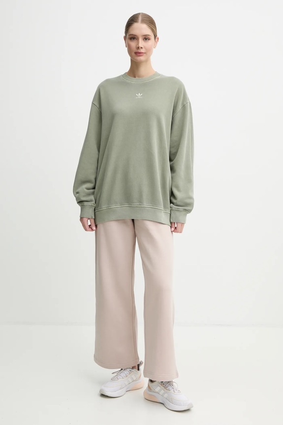 Tepláky adidas Originals Femme Galore Wideleg Fleece Pants JN3029 béžová AW24
