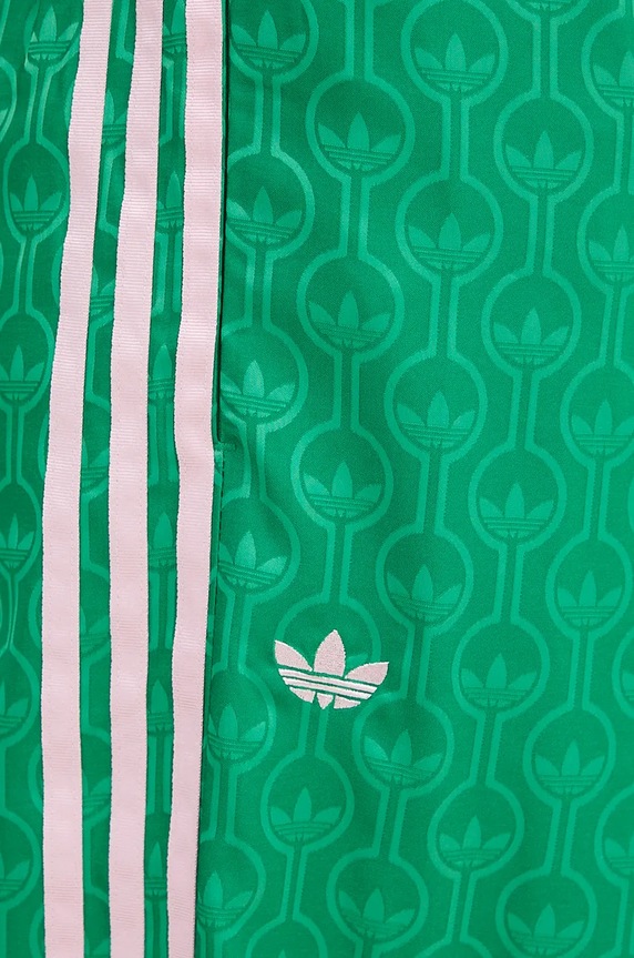 Hlače adidas Originals 70s Wide Leg Pants zelena JN7662