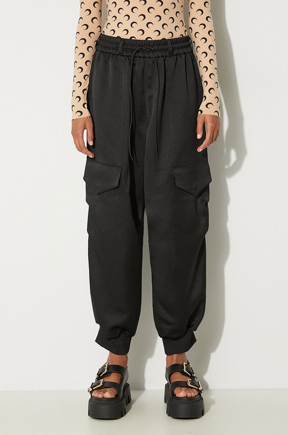 Y-3 joggers Cargo Pants Tech Seersucker plain black IR7100