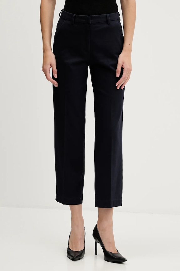 Παντελόνι Sisley με ελαστάν σκούρο μπλε 4K2ZLF03V