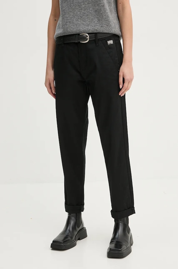 Nohavice G-Star Kate Boyfriend Chino chinos čierna D25257.C105