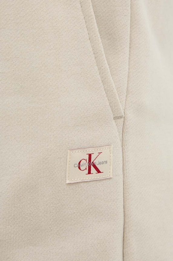 Calvin Klein Jeans pantaloni de trening din bumbac verde J20J224443