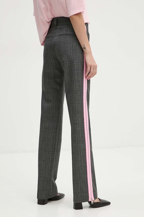 Oblečenie Vlnené nohavice MSGM 3742MDP05.247825 sivá