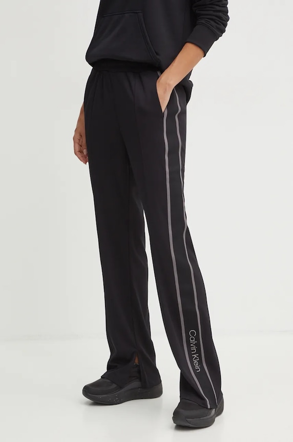 Calvin Klein Performance pantaloni de antrenament tricotaj negru 00GWF4P603