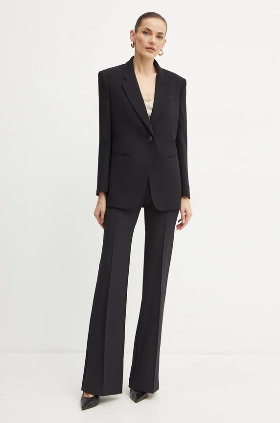Kalhoty Elisabetta Franchi PA02546E2.NORBLIN černá AW24
