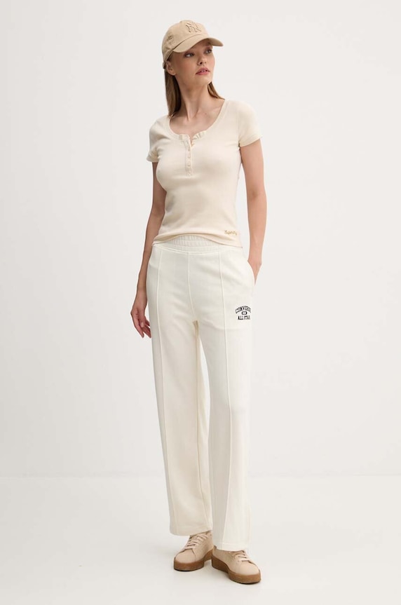 Converse pantaloni de trening 10026779.A03 bej AW24