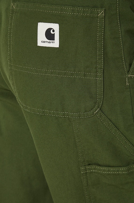 Bavlněné kalhoty Carhartt WIP Pierce Pant zelená I033140.2BR02