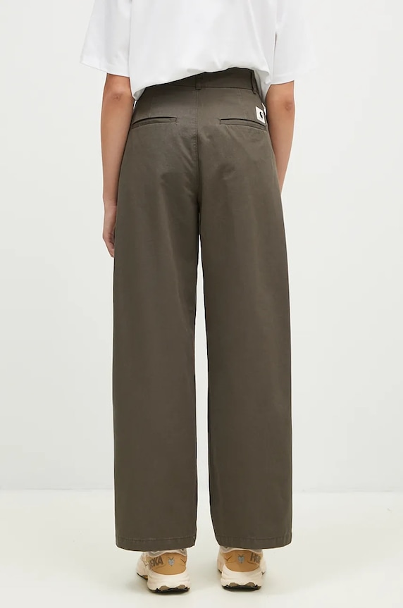 Clothing Carhartt WIP cotton trousers Leola Pant I033147.96406 green