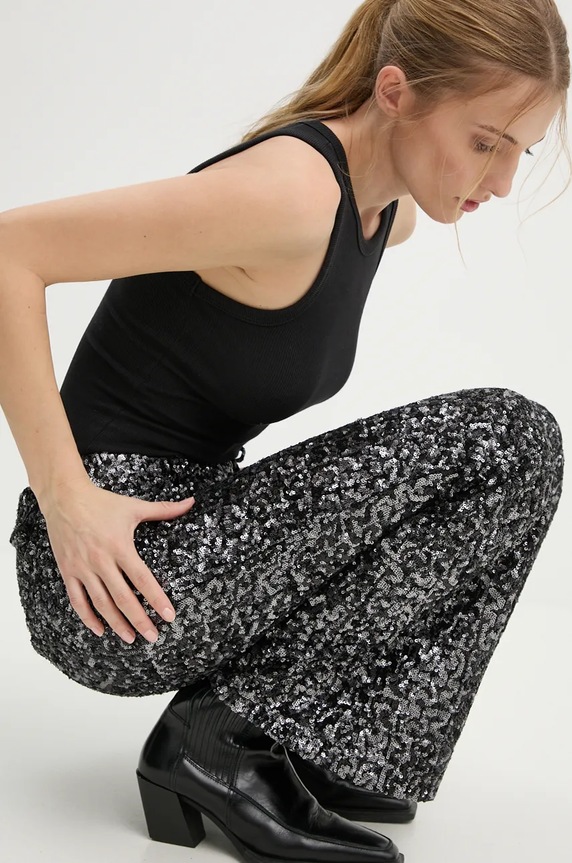 ZADIG&VOLTAIRE pantaloni WWPA00808 negru AW24