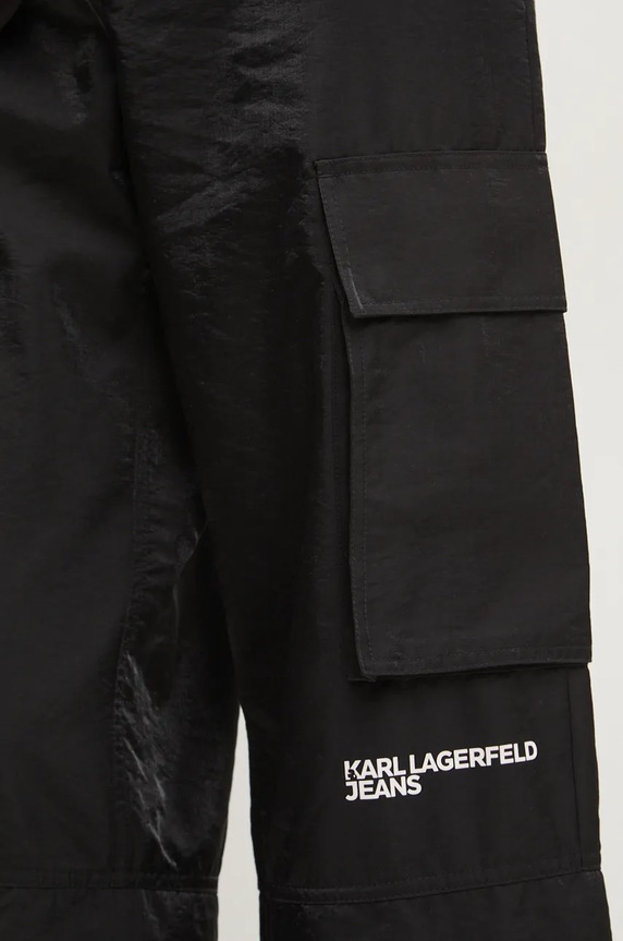 Karl Lagerfeld Jeans nadrág fekete 246J1004
