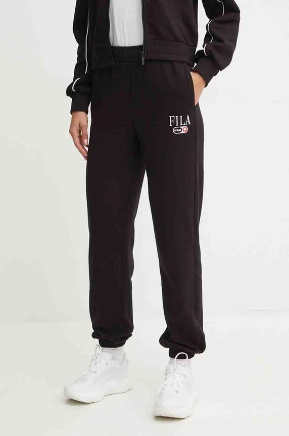 Fila spodnie dresowe Lewisville dzianina czarny FAW0911