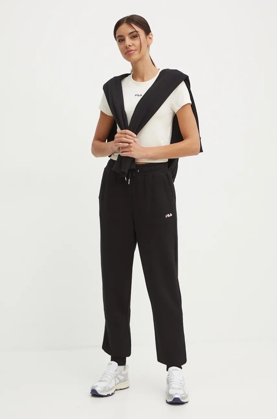 Παντελόνι φόρμας Fila Buetzow FAW0701 μαύρο AW24