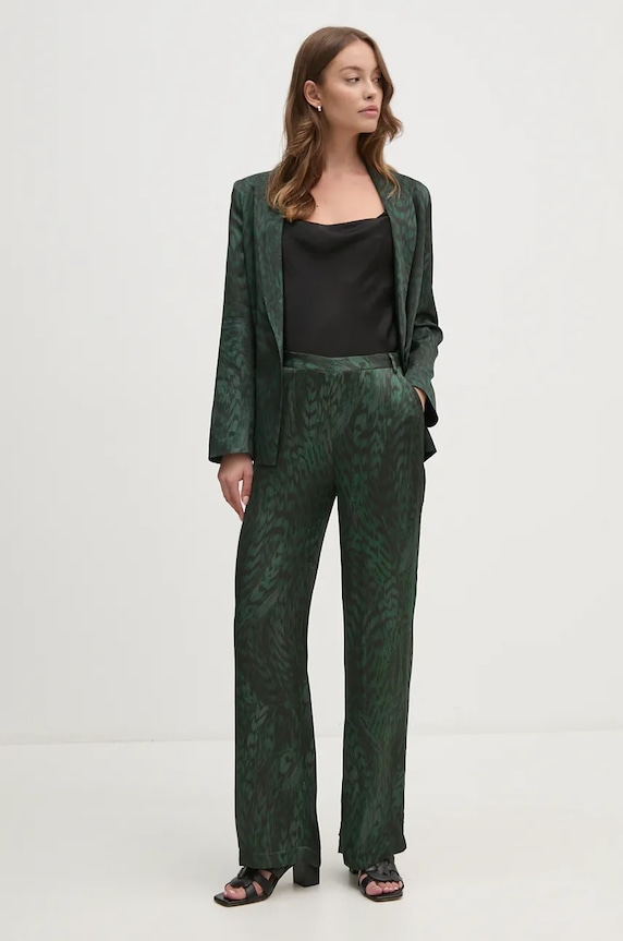 Kalhoty La Petite Française PFPALPITANT PFPALPITANT zelená AW24