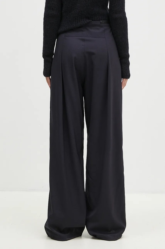 Ρούχα Μάλλινο παντελόνι DARKPARK Daisy WTR42.FAW04.0051 σκούρο μπλε