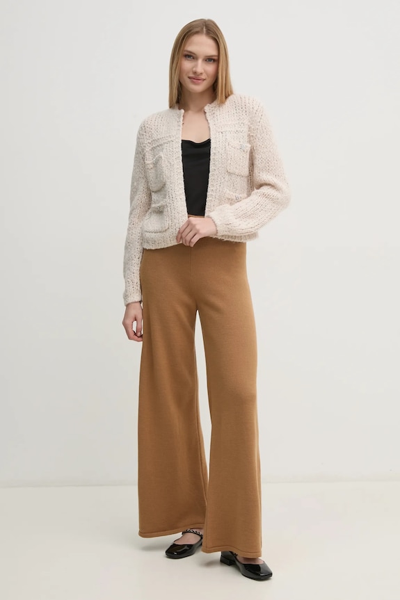 Hlače Sisley 122NMF00D bež AW24