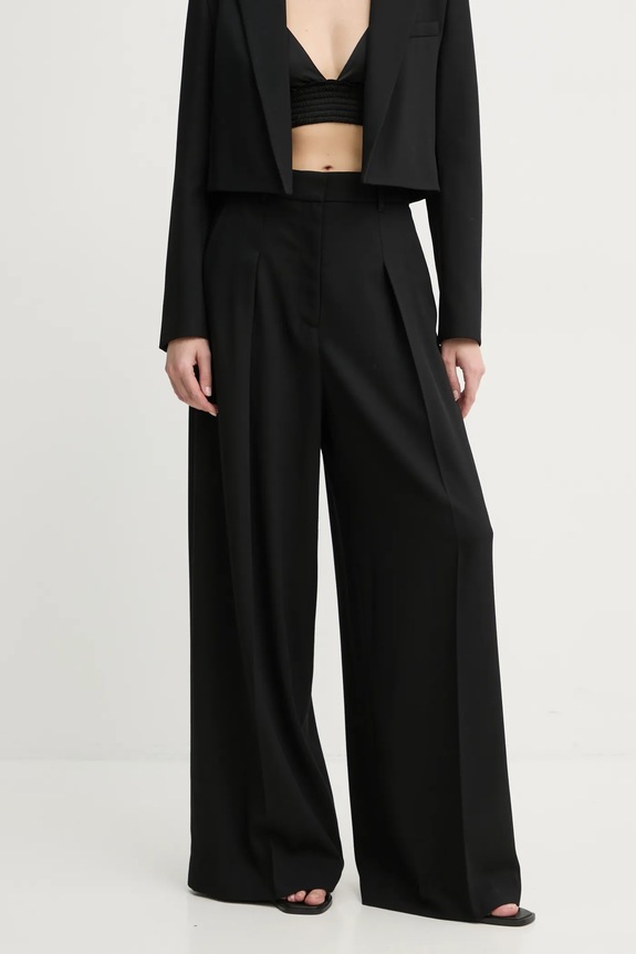 A.L.C. spodnie wełniane Ryder tkanina czarny 2PANT01086