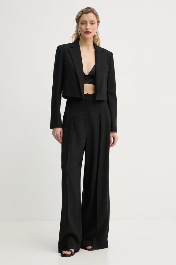 A.L.C. spodnie wełniane Ryder 2PANT01086 czarny AW24