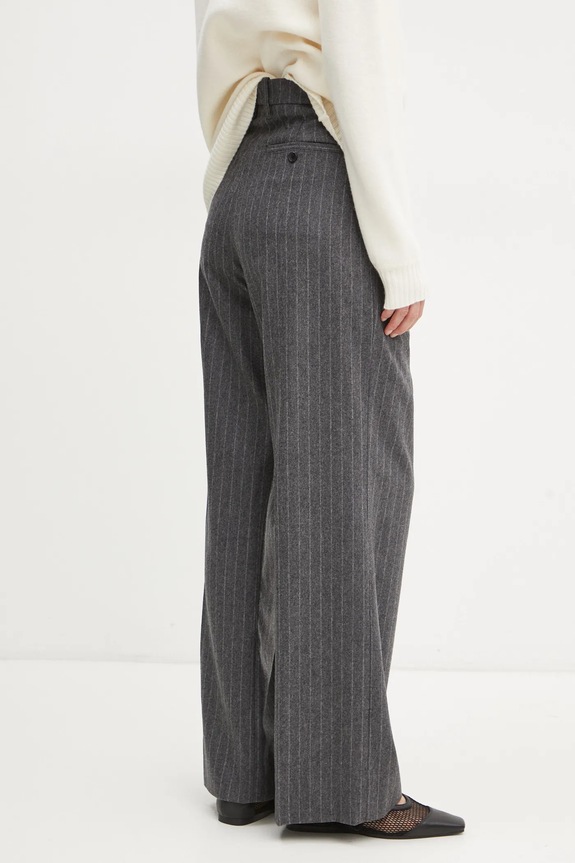 A.L.C. pantaloni de lana Charles 2PANT01059 gri AW24