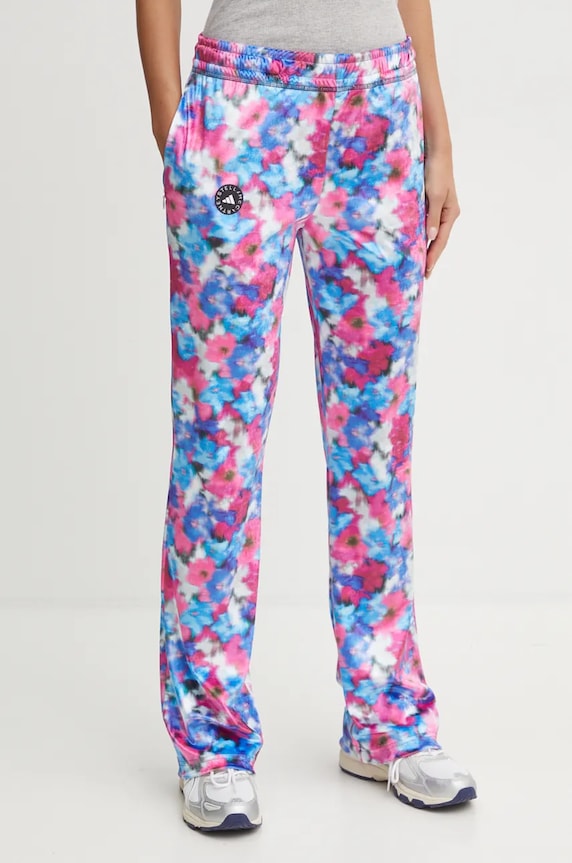 Tepláky adidas by Stella McCartney kvetinový modrá IW9847
