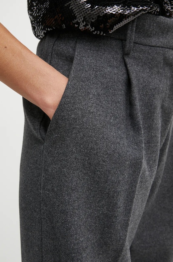 Forte Forte pantaloni de lana negru 13230.mypants