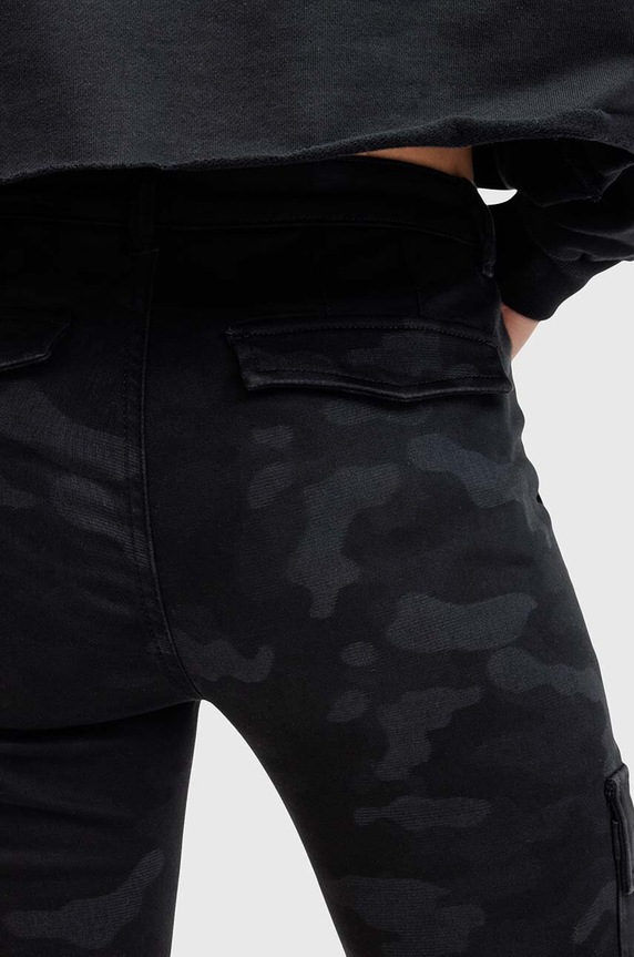 Nohavice AllSaints DURAN CAMO CARGO čierna W065EB