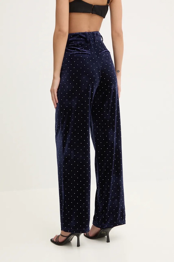 Oblečení Velurové kalhoty Never Fully Dressed Arden Trousers NFDTR382 námořnická modř