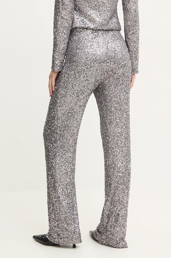 Oblečení Kalhoty Never Fully Dressed Gunmeal Sequin Freddie Trousers NFDTR356 stříbrná
