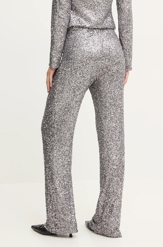 Oblečení Kalhoty Never Fully Dressed Gunmeal Sequin Freddie Trousers NFDTR356 stříbrná