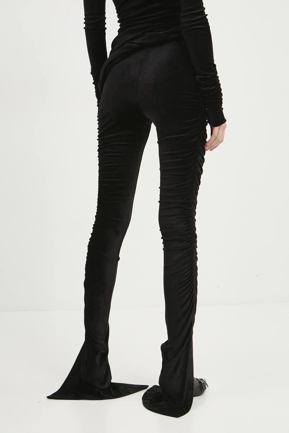 Odzież Rick Owens Lilies spodnie welurowe LI02D5335VST czarny