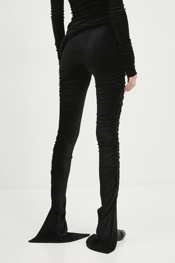 Odzież Rick Owens Lilies spodnie welurowe LI02D5335VST czarny
