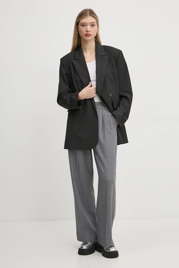 Kalhoty Abercrombie & Fitch KI156.4331.955 šedá AW24