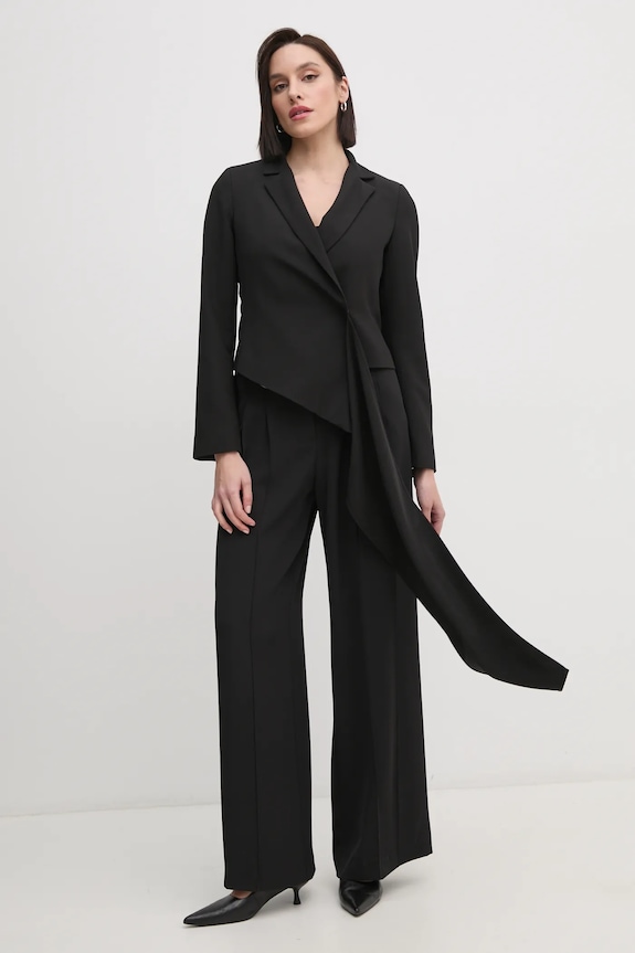 Παντελόνι Sandro Ferrone SFS15YBEALGHERO μαύρο AW24