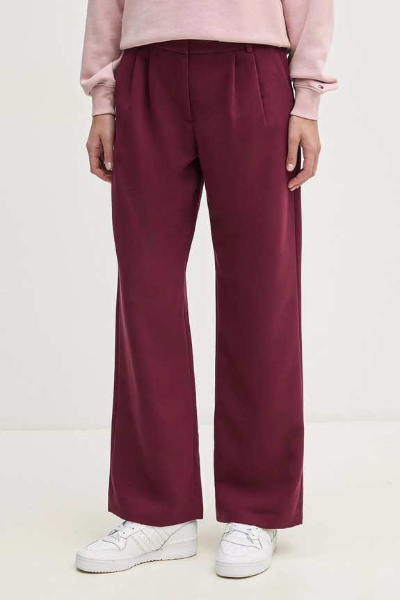 Abercrombie & Fitch spodnie tkanina bordowy KI156.4475.672