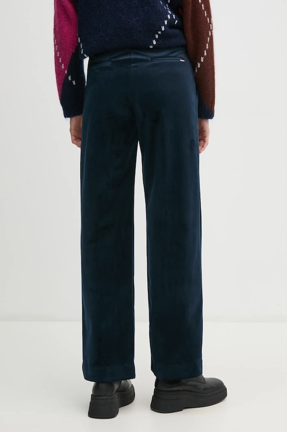 Îmbrăcăminte La Petite Française pantaloni de catifea PFPRALINE bleumarin