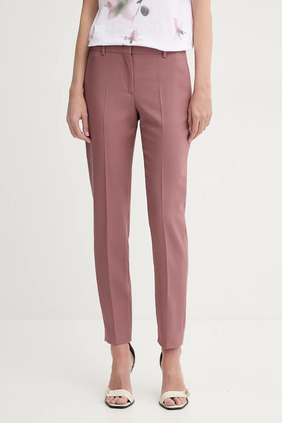 PS Paul Smith pantaloni in lana media rosa W2R.N264.P31053