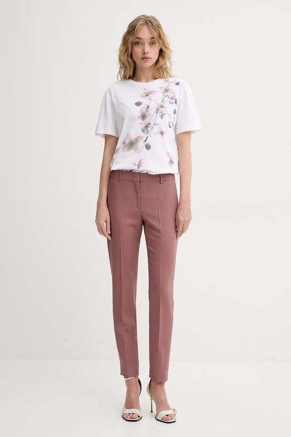 PS Paul Smith pantaloni in lana W2R.N264.P31053 rosa SS25