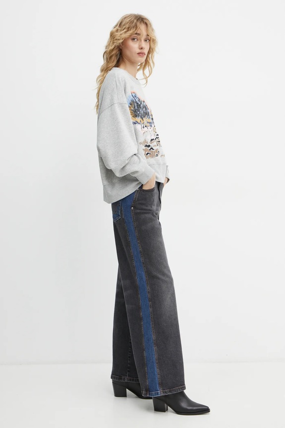 MUNTHE jeansy SUMMIE 244141324406 szary SS25