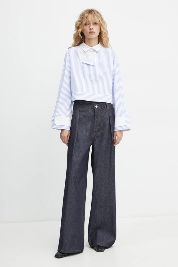 MUNTHE jeansy SHELLIE 244142524415 granatowy SS25