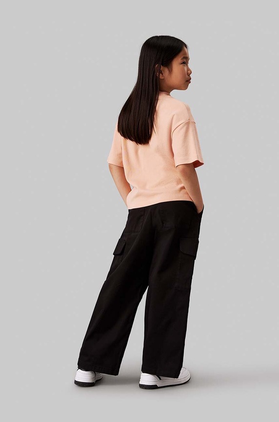 Calvin Klein Jeans pantaloni copii UTILITY CARGO PANTS IG0IG02513.9BYH.128.176 negru