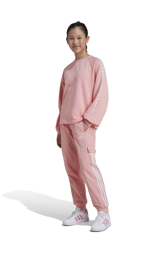 adidas pantaloni de trening pentru copii JGAM PANT panza roz IV7047